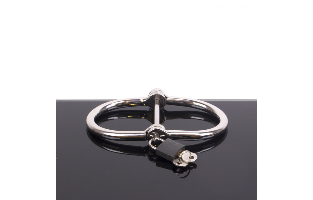 Stainless steel D-handcuffs - Tight & Secure