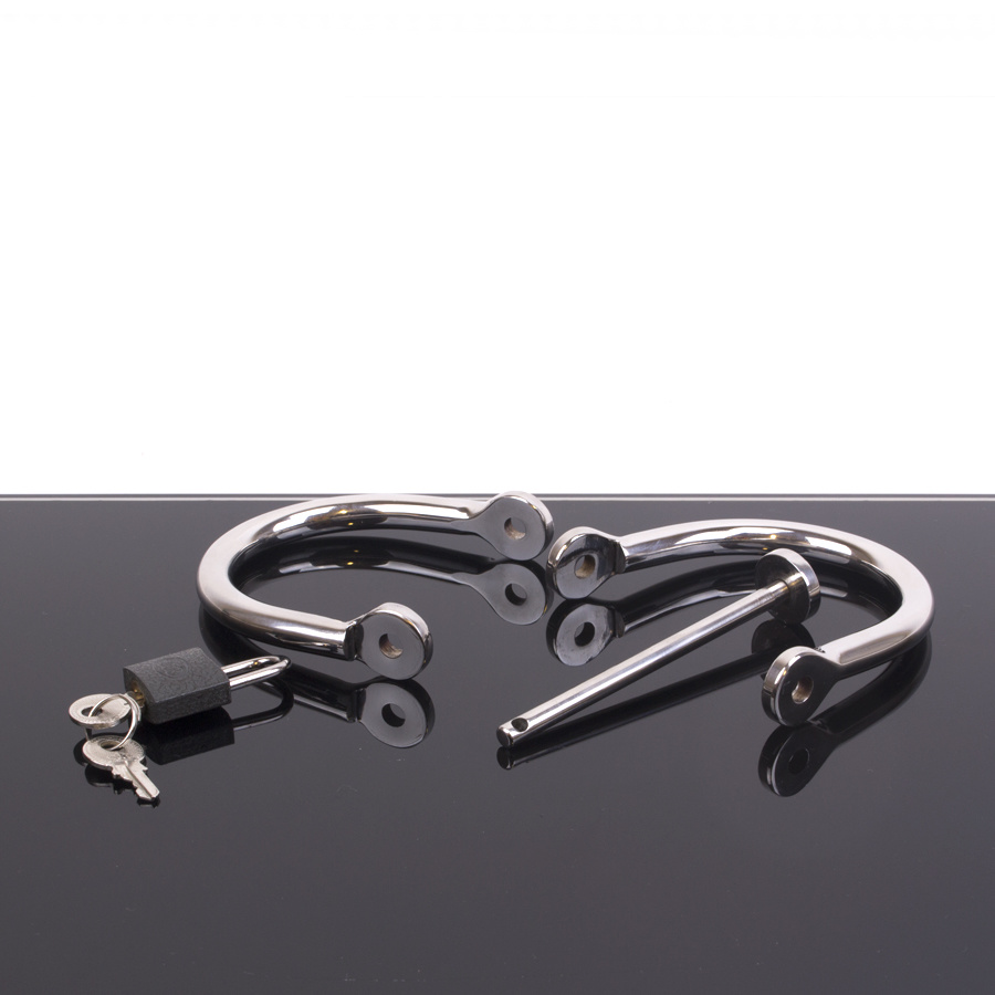 Stainless steel D-handcuffs - Tight & Secure
