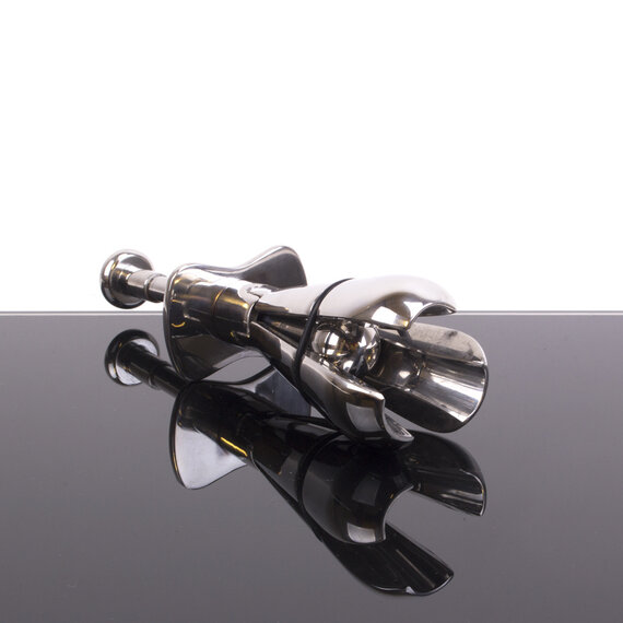 best lubricant for metal drawer slides Stainless Steel Anal Dilator Locking Butt Plug, Solid Petals Anal Lock –  JUPUDA main image 0