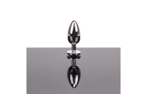 Sierlijke Holle Buttplug Klein 5,8 cm met Heldere Edelsteen