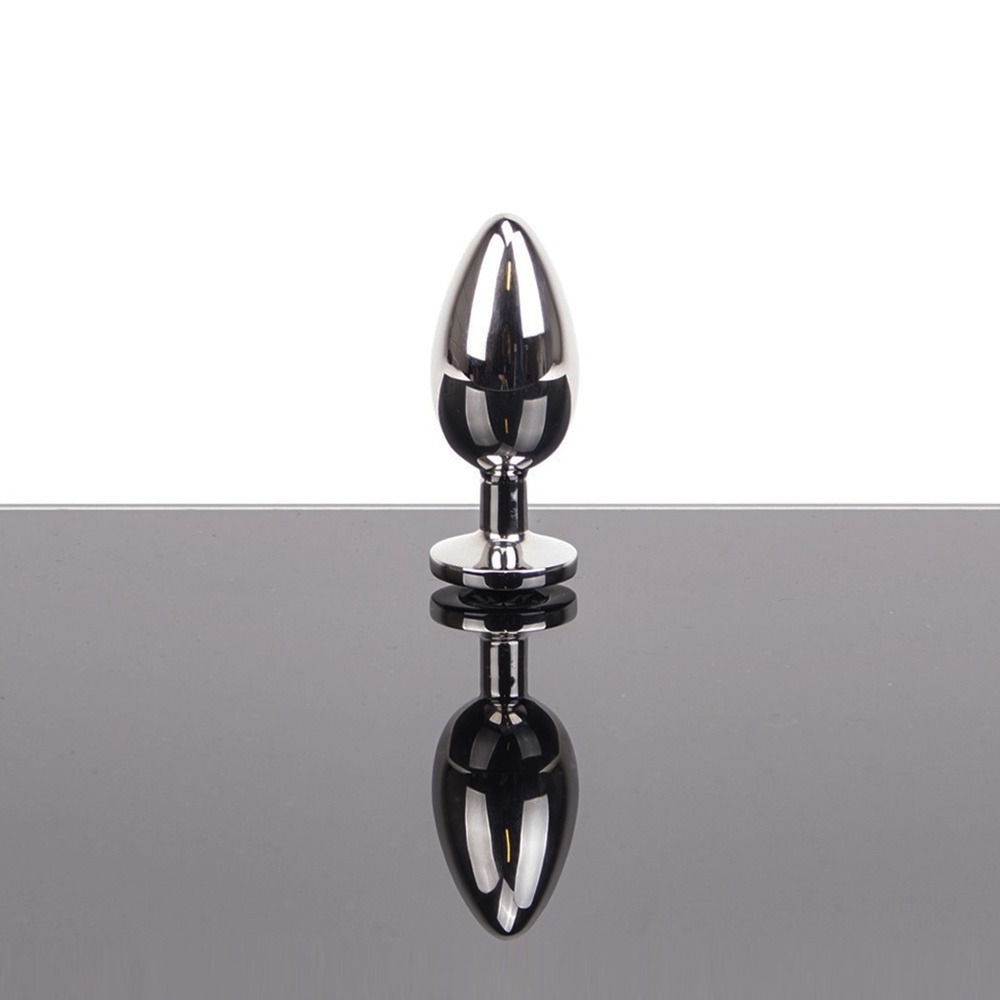 Sierlijke Holle Buttplug Klein 5,8 cm met Heldere Edelsteen