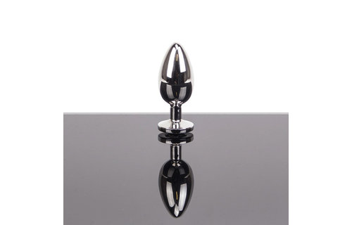 Elegant Butt Plug Hollow Medium 7.4 cm - Lightweight with Gemstone