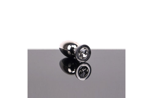 Elegant Butt Plug Hollow Medium 7.4 cm - Lightweight with Gemstone