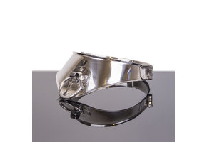 Edelstahl-Cleopatra-Halsband 11 cm mit Ring – stilvoll
