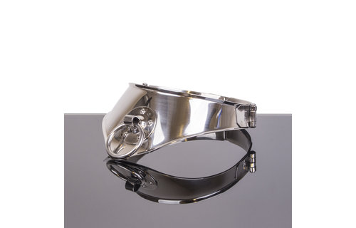 Roestvrijstalen Cleopatra Halsband 11cm met Ring - Stijlvol