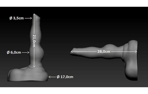 Dieren Dildo Grote Hond 26 cm – Realistisch & Zacht PVC