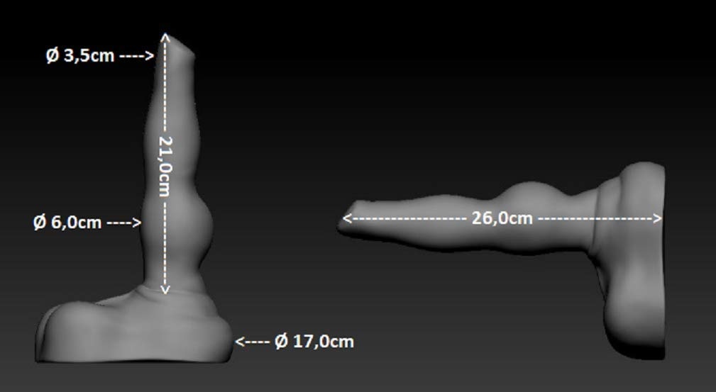 Animal Dildo Large Dog 26 cm – Realistic & Soft PVC