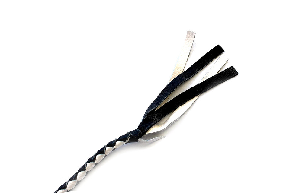 Long Black and White Whip | Strong & Stylish Whips