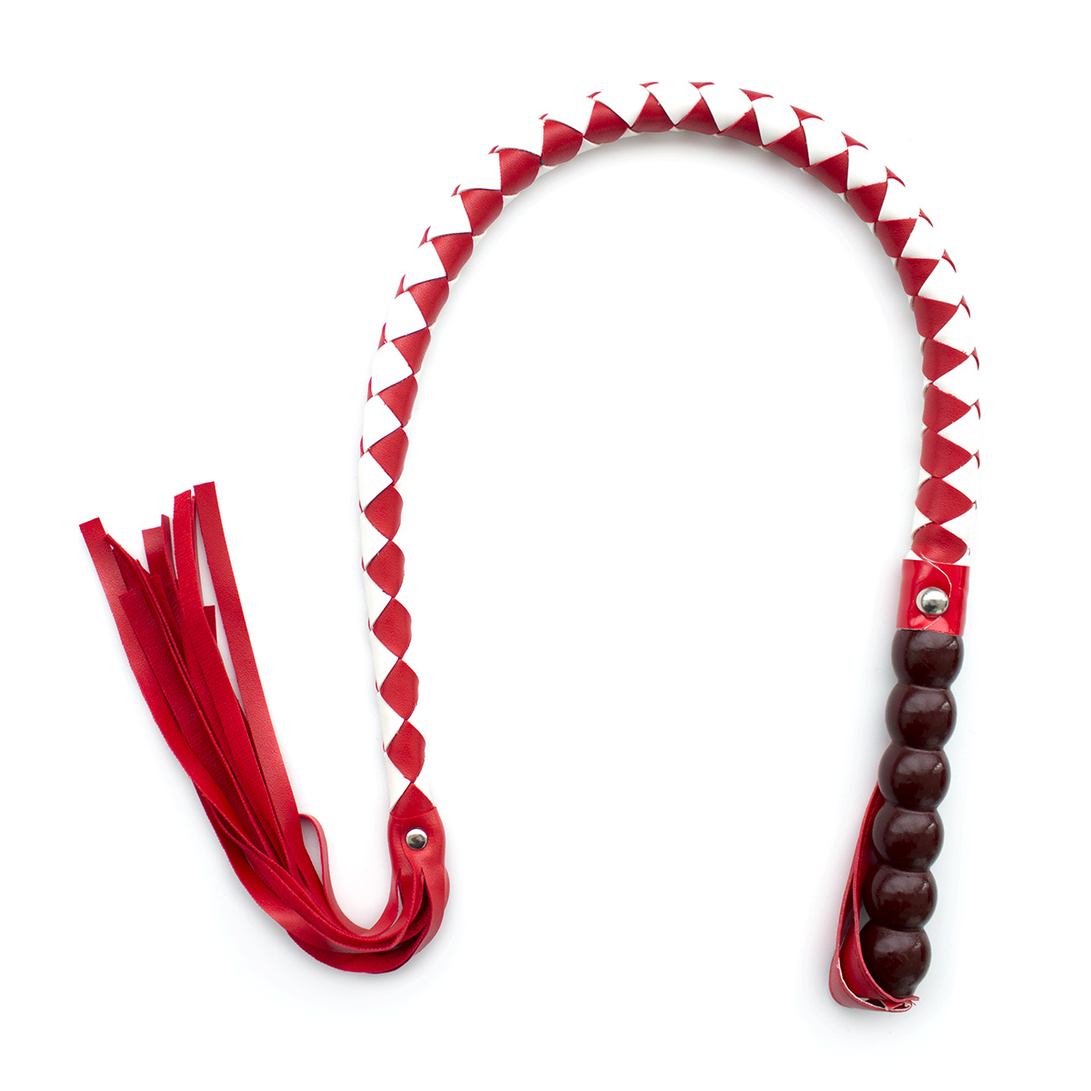 Mahogany Red & White Flogger