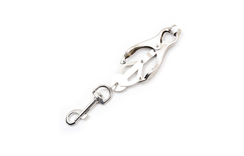 Clover Nipple Clamps with Carabiner Hook – Unique & Adjustable