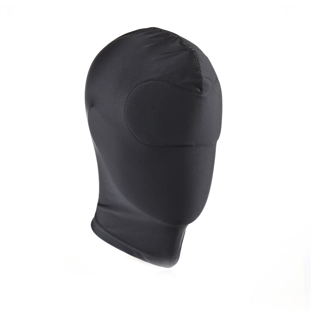 Schwarze BDSM-Kapuze Blind Maske | Bequem & atmungsaktiv Spandex