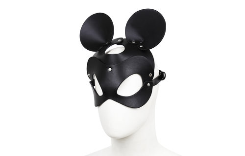PU-Leder-Mausmaske | Rollenspiel & Party-Accessoire