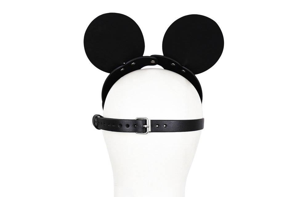 PU-Leder-Mausmaske | Rollenspiel & Party-Accessoire