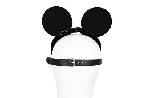 PU-Leder-Mausmaske | Rollenspiel & Party-Accessoire