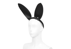 Leder Bunny Ears Stirnband
