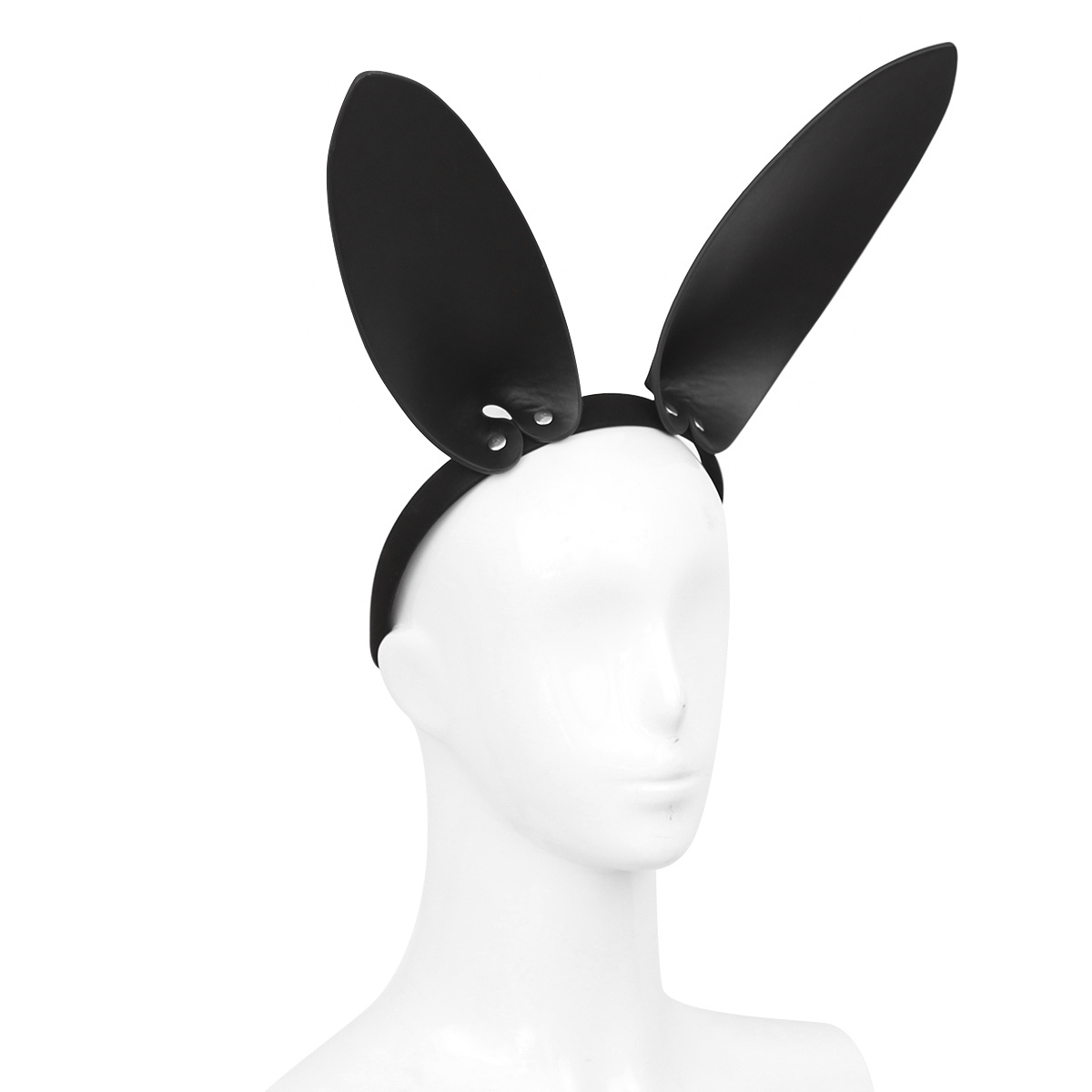 Leather Bunny Ears Headband – PU Rabbit Ears One Size