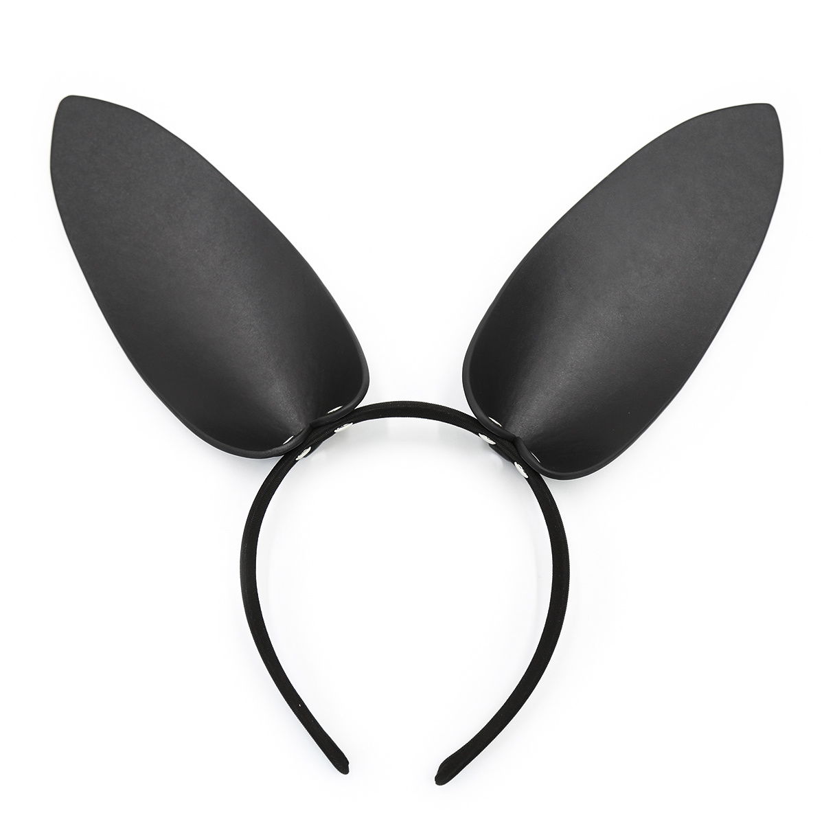 Leather Bunny Ears Headband – PU Rabbit Ears One Size