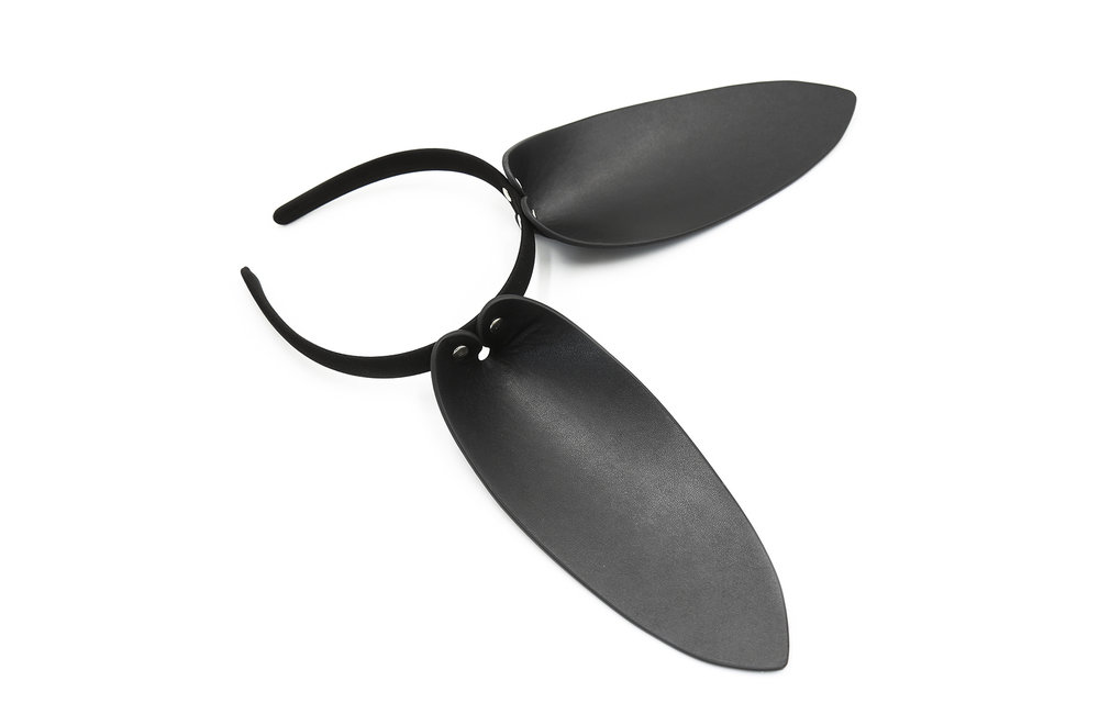 Leather Bunny Ears Headband – PU Rabbit Ears One Size