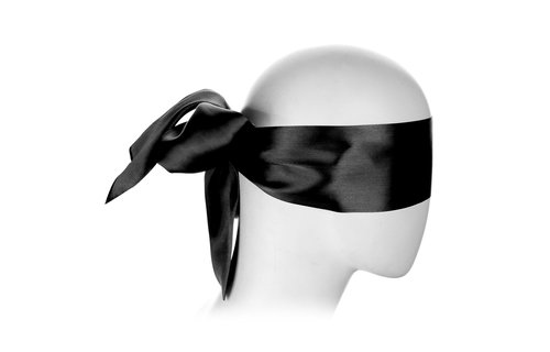 Black Satin Blindfold - Elegant & Sexy Accessory