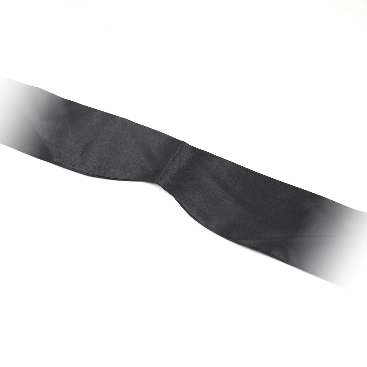 Schwarze Blindfold Satin Look
