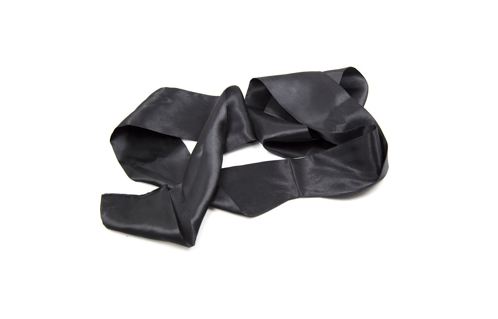 Zwarte Satijnen Blindfold - Elegant & Sexy Accessoire