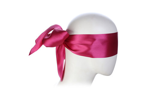 Roze Satijnen Blindfold | Elegant & Sexy Satin Look Masker