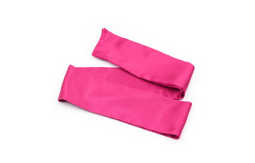 Pink Blindfold Satin Look