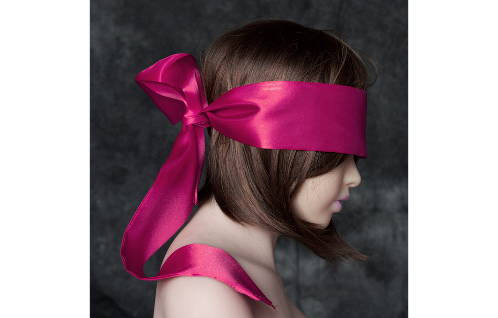 Roze Satijnen Blindfold | Elegant & Sexy Satin Look Masker