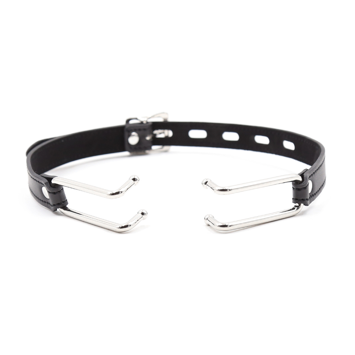 Mouth Gag with Hooks | Adjustable PU Leather Mouth Spreader