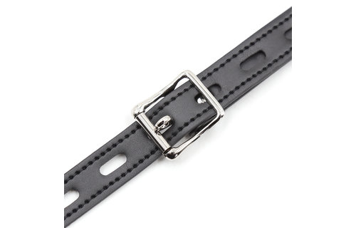 Mouth Gag with Hooks | Adjustable PU Leather Mouth Spreader