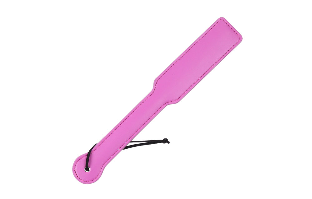 Klassieke Paddle 34 cm – Zwart, Rood & Roze PU-leder