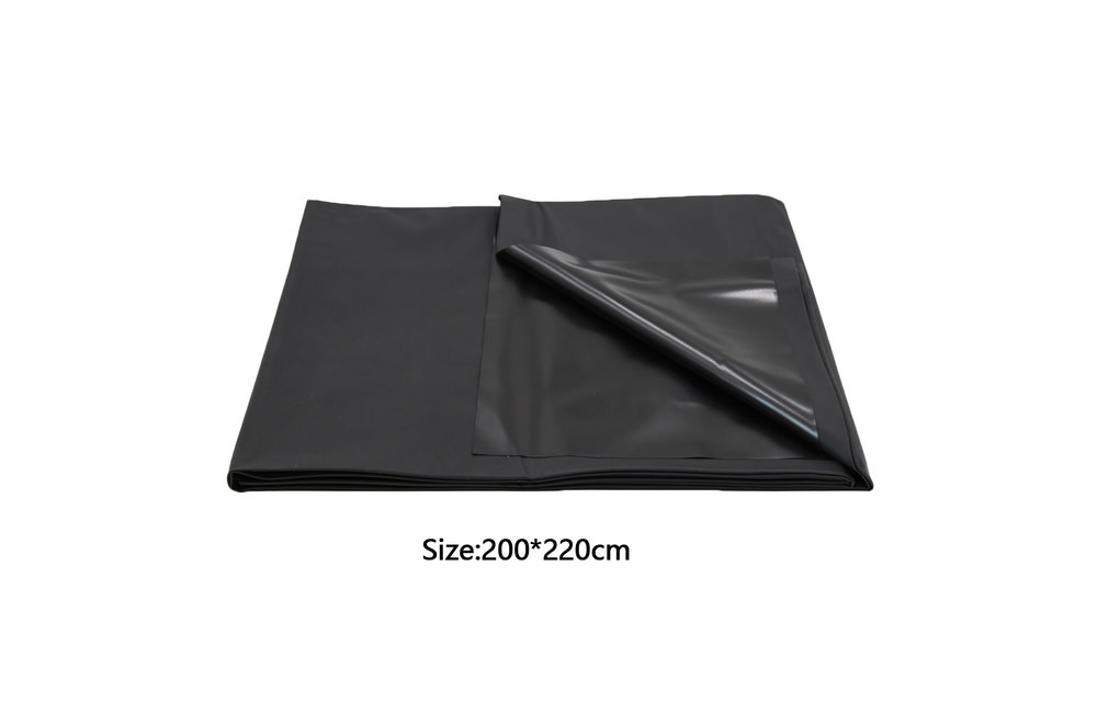 Zwart PVC Bedlaken 200x220 cm - Vochtbestendig & Glad