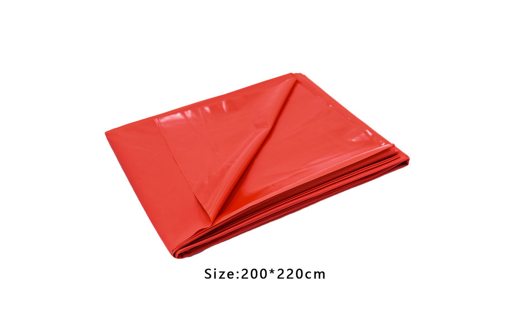 Sexy Red PVC Bed Sheet 200x220 cm – Waterproof & Smooth