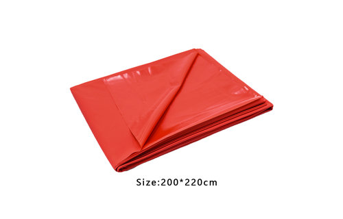 Sexy Rood PVC Bedlaken 200x220 cm – Waterdicht & Glad