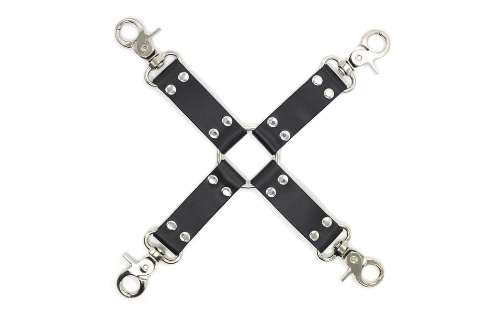 Hogtie Bondage Set met Metalen Snaphaken & PU-Leder