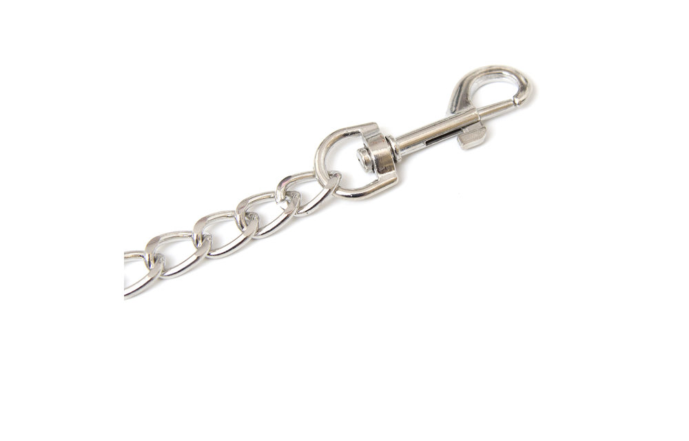 Leiband met Ketting 65 cm | PU-leer & Fluweelzacht Binnenwerk