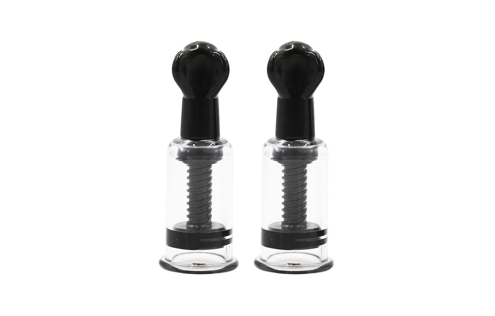 Twist Cups Black M | Strong Suction Power Ø 2.6 cm - Set of 2