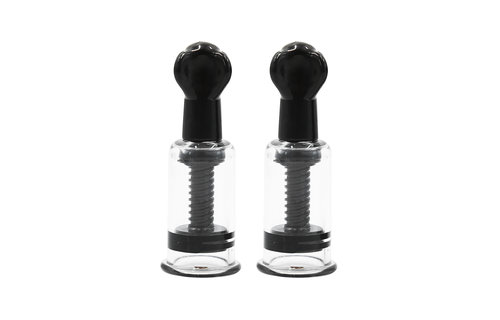 Twist Cups Black M | Strong Suction Power Ø 2.6 cm - Set of 2