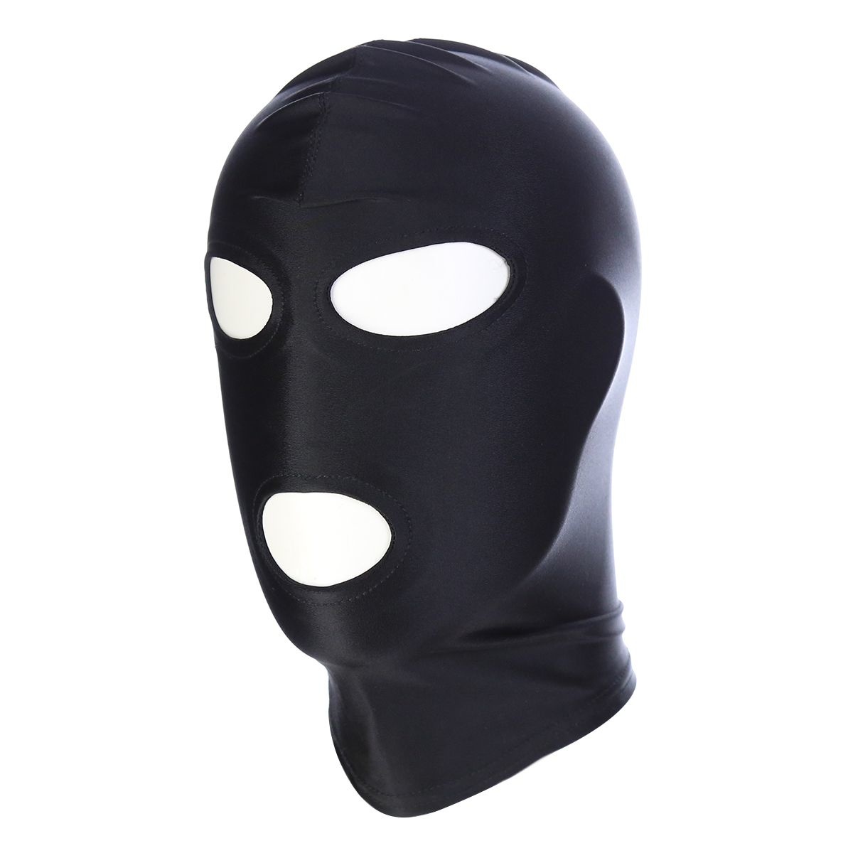 Klassische schwarze BDSM-Kapuze | Bequeme Spandex-Maske