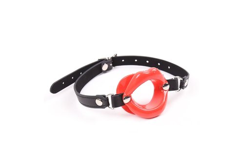 Mouth Gag Red - Soft Mouth Opener for Spread Lips