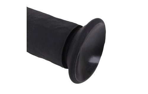 Siliconen Dildo 23.5 x 5 - Zwart