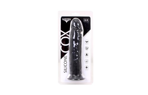 Siliconen Dildo 23.5 x 5 - Zwart