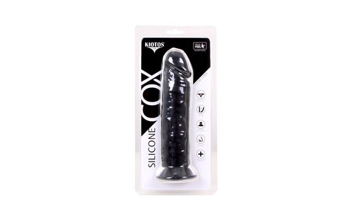 Siliconen Dildo 23 x 5 - Zwart