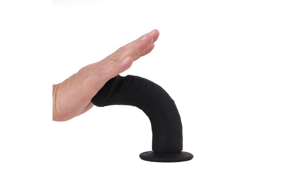 Silikon Dildo 20 x 4.5 - Schwarz