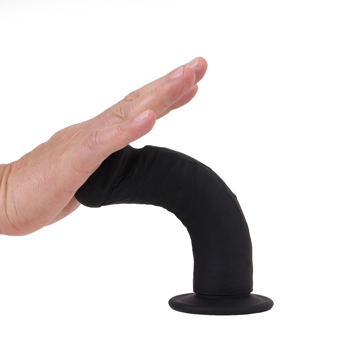 Silikon Dildo 20 x 4.5 - Schwarz