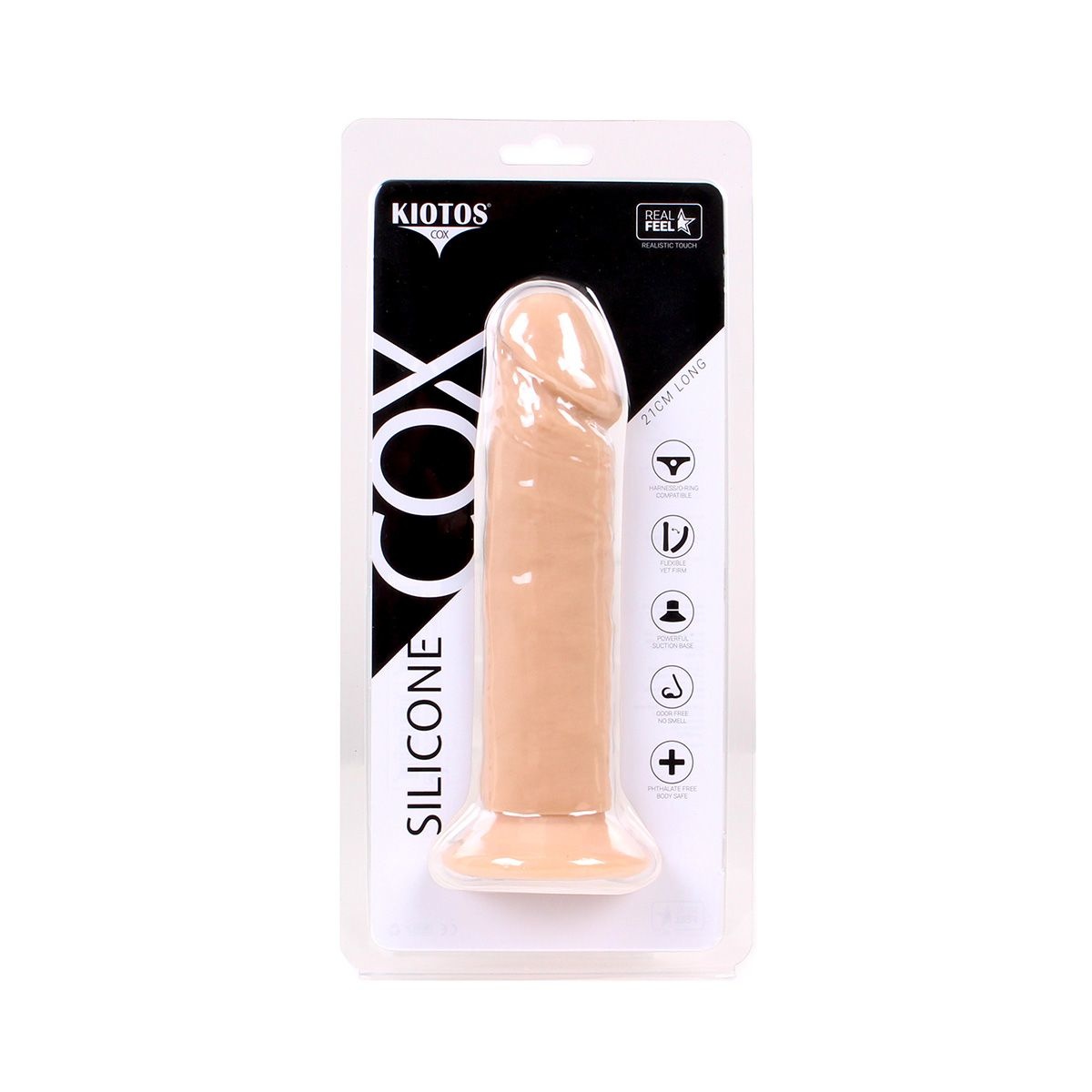 Silikon Dildo 21 x 4.5 - Fleisch