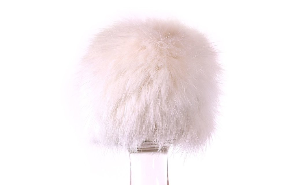 Glass Buttplug White Tickler 13 x 4.2 cm