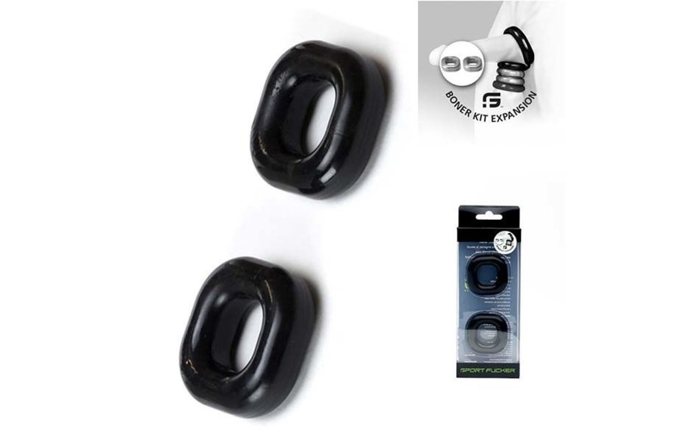 Boner Expansion Pack Zwart – 2 Extra Vierkante Donuts