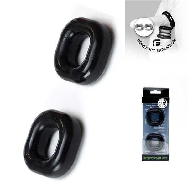 Boner Expansion Pack Zwart – 2 Extra Vierkante Donuts