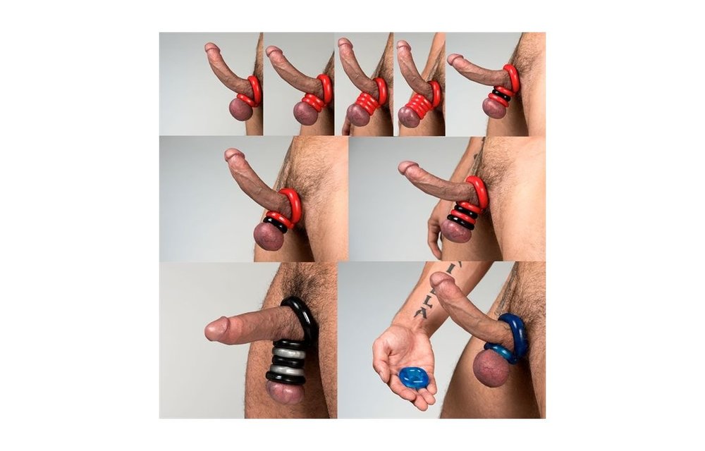 Boner Kit Cockring & Ballstretcher Grijs